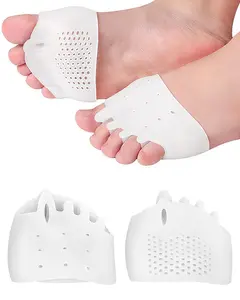1 Pair Metatarsal Pads Toe Separators for Bunion Correction,Soft and Breathable Hammer Toe Corrector Toe Spacers for Women Men Feet Relief, Nail Care