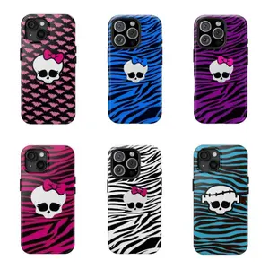 Monster High Collage Phone Case,Tough phone case,for iPhone 16/15/14/13/12/11/17 ProMax Plus for Samsung phones, suitable for both men and women, an excellent choice for Halloween, Christmas and Thanksgiving.