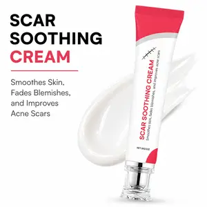 Advanced Silicone Scar Cream - Skin Repair Treatment for Surgical Acne Scars & Stretch Marks, Effectively Fades Old & New Scars, Smooths & Hydrates 30g