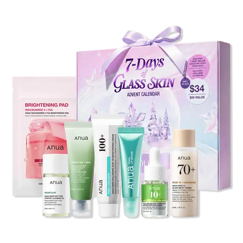 ANUA 7-Days Of Glass Skin Advent Calendar ($55 Value!)