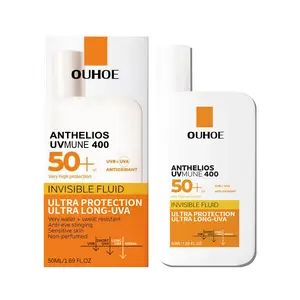 OUHOE Liquid Protective Cream, UV Protective Summer Outdoor Moisturizing And Repairing Facial Skin Protective Cream korean Moisturizer Invisible Fluid