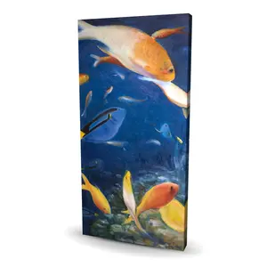 Begin Home Decor C1RC2448E9IJ8D 24 x 48 in. Colorful Fish Under the Sea - Exotic Canvas Home Decor