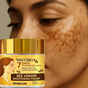 60g Bee Venom Brightening Cream, 7-Day Skin Tone Boost, Moisturizing Care, Firming & Balancing, Suitable for All Skin Types, Light