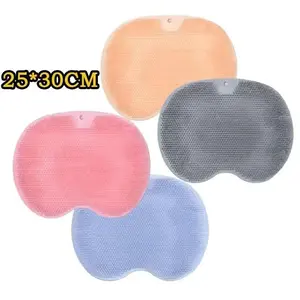 Anti-Slip Bath Scrub Mat - Shower-Ready Non-Skid Pad with Powerful Suction, Double-Sided for Deep Cleaning & Foot Massage, Mildew Resistant, Durable & Space-Saving, Essential for Safe & Comfortable Bath Time