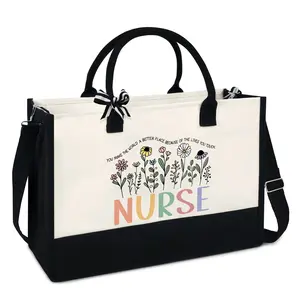 Nurse Tote Bag - Appreciation & Day Gifts, Canvas Tote Bag 13oz With Zipper