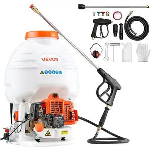 VEVOR Gas Powered Backpack Sprayer, 26.5CC 0.9HP Engine, Garden Sprayer with 6.5 Gallon Tank, Large Area Coverage, Lawn Spraying Machine with 24 in Wand Nozzles for Efficient Gardening FarmingVEVOR Super Brand Day