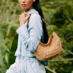 Tess Shoulder Bag - Straw - Natural Primrose
