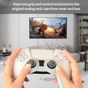 Textured Joystick Hat Compatible with Ps Full Series, Silicone Material, Anti-Slip Design, Improves Game Operation Limits