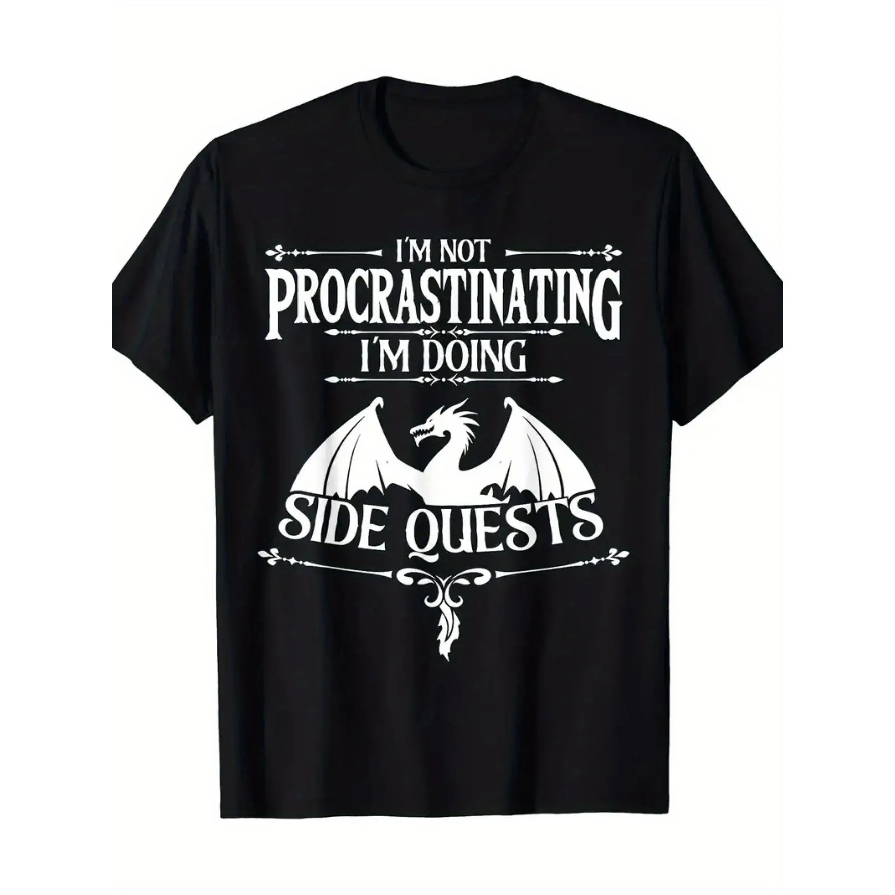 Funny 'I'm Not Procrastinating...' Slogan T-Shirt – Unisex Cotton Tee for Men & Women |   Soft, Breathable Short-Sleeve Shirt |   Comfort-Fit Crew Neck, Moisture-Wicking, Casual Everyday Wear – Perfect for Summer & Street Style