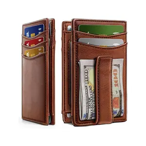 Magnetic Slim Wallet for Men, Card Holder with Rfid Protection, Rfid Card Slots, Holds 12 Cards and Cash, Minimalist Design for Everyday Use
