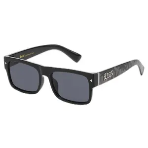 Leaf Print Locs Sunglasses with Black Frame