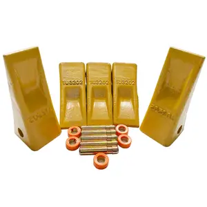 BDI Wear Parts 1U3202 Excavator Bucket Teeth, Caterpillar Bucket Tooth Takes Pins 8E6208 and Retainers 8E6209 for J200 Series