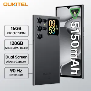 2026 Dual Screen OUKITEL C62 Unlock Smartphone, 1.81" Smart Rear Display,  16(4+12) GB RAM + 128 GB ROM , Octa-Core Cellphone, 6.88" HD + 90Hz Screen, 5150 mAh Battery, 13 MP + 5 MP Camera, Android System, Dual SIM/OTG/GPS/T-Mobile