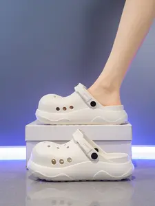 2026 New Summer Styles for Women, Versatile Hole Shoes for Daily Mom Wear, Waterproof & Easy to Clean, Comfortable Ladies Slippers for Outdoor Shopping and All-Day Wear