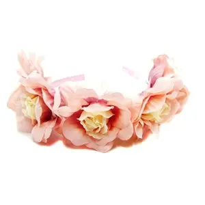 Boutique Polyester Flower Rose Headband - Western Boho Chic