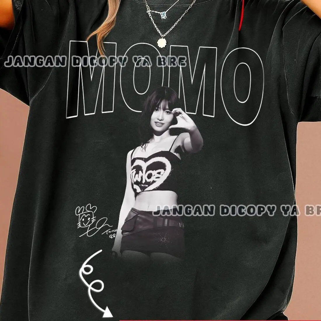 Limited Momo Twice Unisex Shirt for Men and Women 90s - TikTok Shop