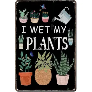 Funny Garden Signs My Plants Poster Metal Sign For Farmhouse Home Kitchen Gardening Wall Decor 8X12 In