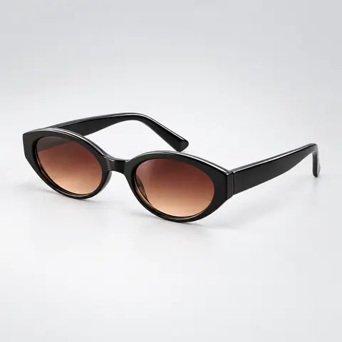 Women's Retro Narrow Oval Cat Eye Sunglasses - 90s Classic, 00s Style, PC Lenses, UV-Protection, Lightweight TR90 Full Rim, Ideal for Driving, Fits Most Face Shapes, Sunglasses for Women, Sun Protective Eyewear