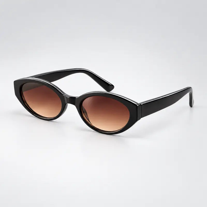 Women's Retro Narrow Oval Cat Eye Sunglasses - 90s Classic, 00s Style, PC Lenses, UV-Protection, Lightweight TR90 Full Rim, Ideal for Driving, Fits Most Face Shapes, Sunglasses for Women, Sun Protective Eyewear