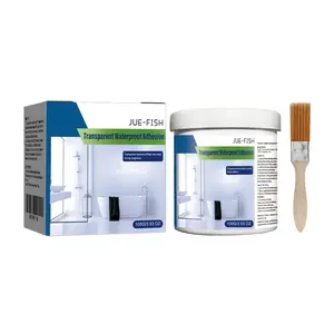 Jue-Fish Transparent Waterproof Adhesive Transparent Waterproof Coating Bathroom Balcony Anti-Smashing Brick Roof Leak-Proof Adhesive