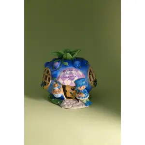 Blueberry Muffin's Sweet and Cozy Cottage Candle House