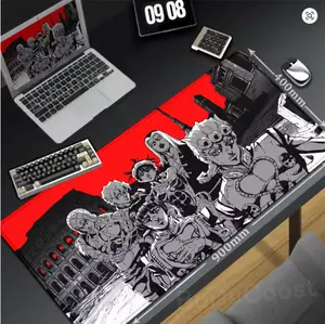 [Sale off up to 65%][Free Ship] Xxl Large Lock Edge Mousepad Gamer 40x90cm Anime Jojo Bizarre Adventure Keyboard Desk Mats Gaming Accessories Non-slip Mouse Pad (8)