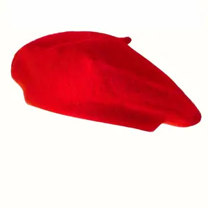 Dark red beret, a stylish, fashion and classic French hat, elastic solid base hat, soft and comfortable, suitable for ladies' parties, daily wear, travel, Christmas, New Year, Halloween costumes, and Valentine's Day celebrations