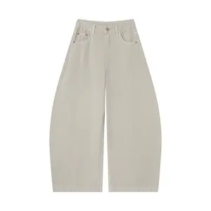 Flooo Loose Straight-Leg Sweatpants Adjustable Hem Streetwear Pants Soft Fabric Unisex Design Comfortable Fit