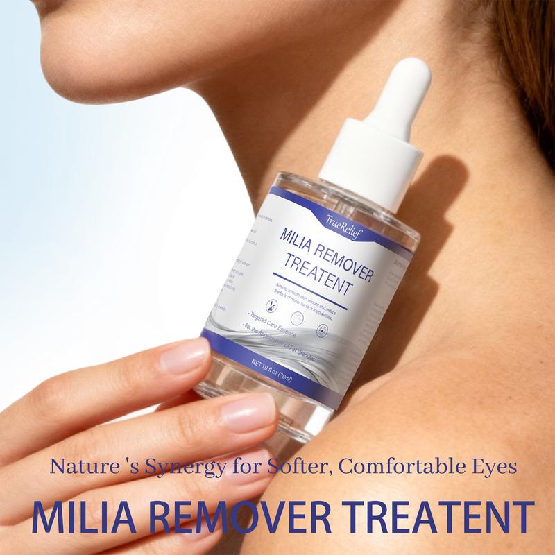 TrueRelief Milia Care Solution Serums for Face Skin Repairing with Salicylic Acid Hyaluronic Acid 0.85 oz