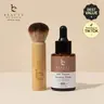 [TikTok Shop Exclusive] Beauty by Earth Self Tanner Drops & Kabuki Brush Bundle - Customizable Sunless Tanning Drops Moisturizing Bronzing Face & Body Made in USA