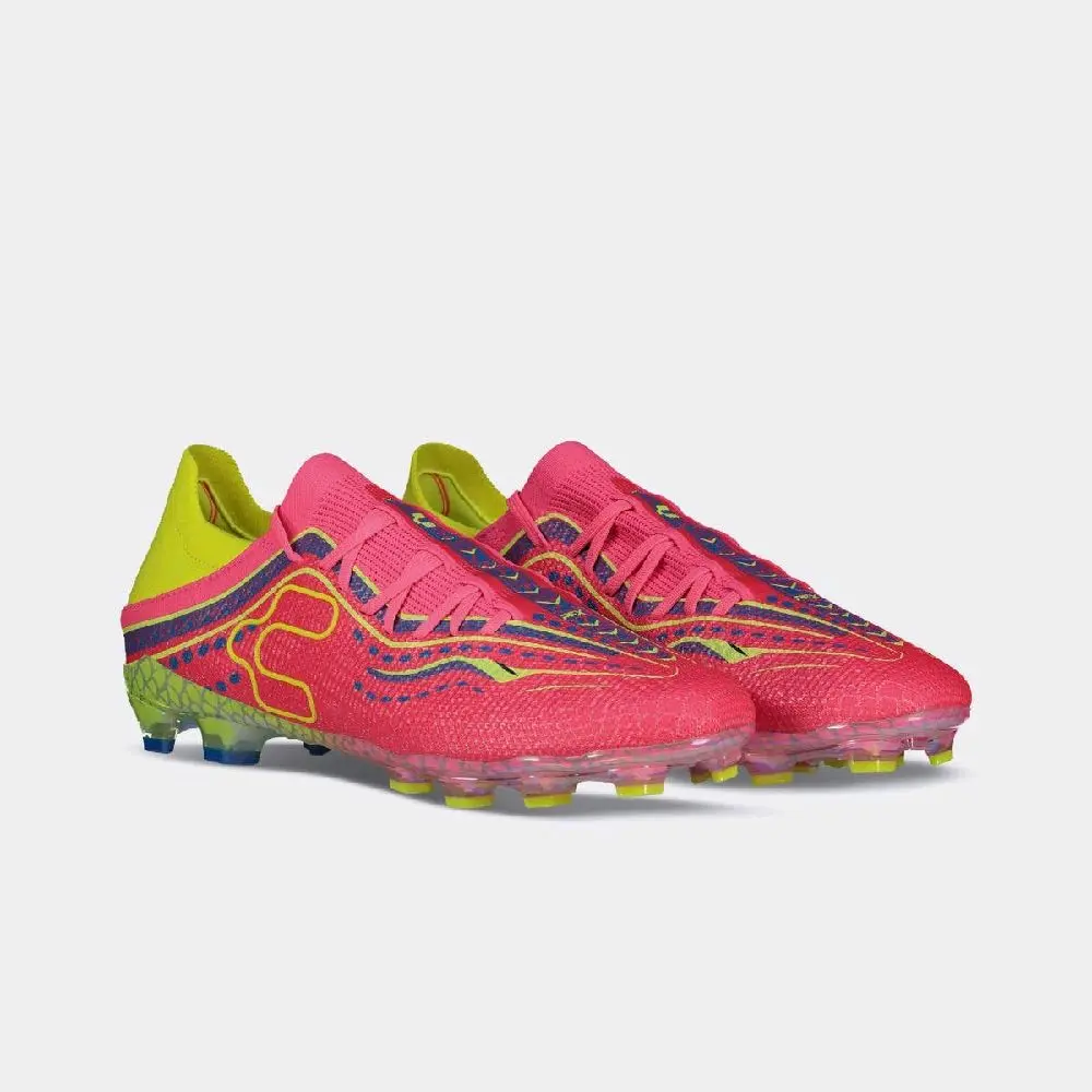 Charly Zenetik 26 PFX Select Soccer Cleats - Fuchsia/Yellow Men's Athletic Soccer Footwear for Competitive Play