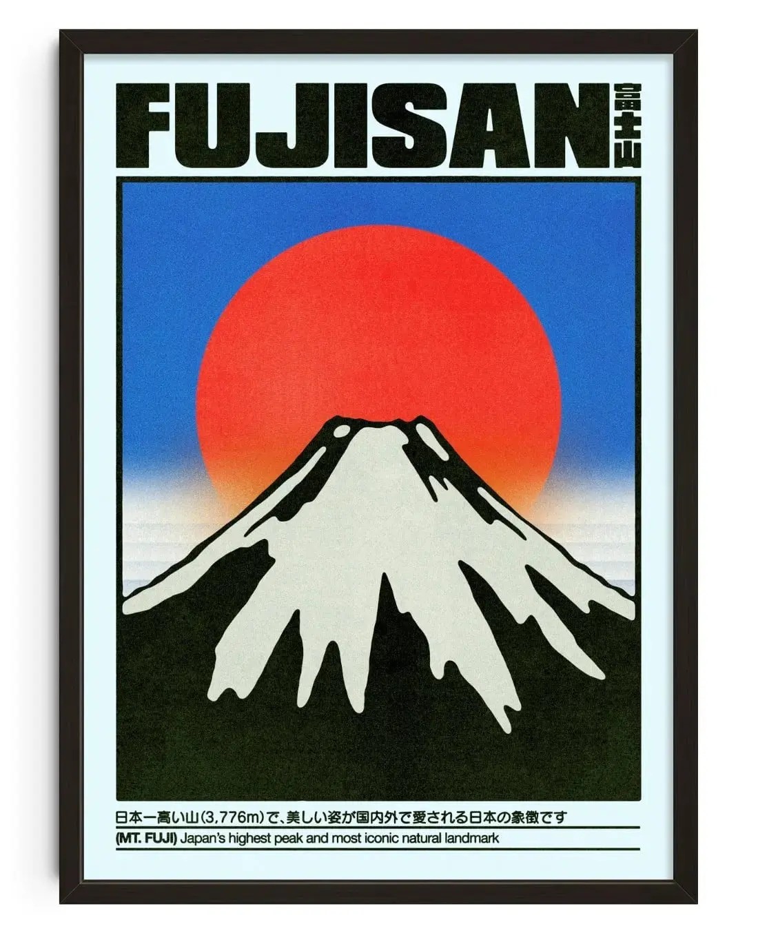 Fujisan Mount Fuji Japanese Wall Art Print Poster