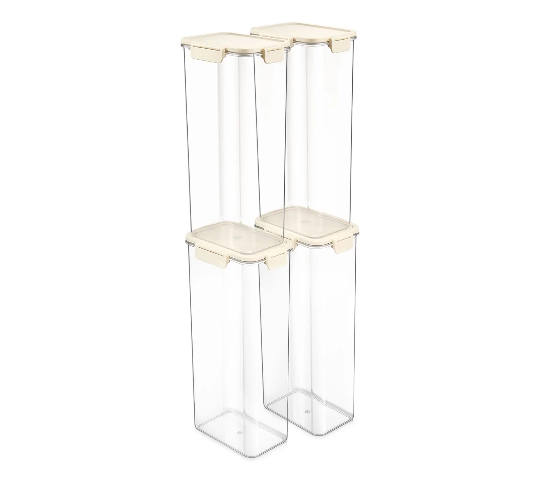 Sorbus Airtight Plastic Food Container, 12.6" Extra-Tall -4 Pk