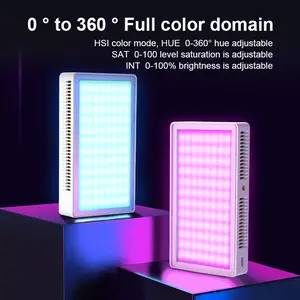 40W Camera Photography Light - RGB Video Light - Cube Fill Light, with Hot Shoe Mount, 2500K-9000K Color Temperature, Suitable for Photography, Live Streaming, Makeup, and Video Conferencing