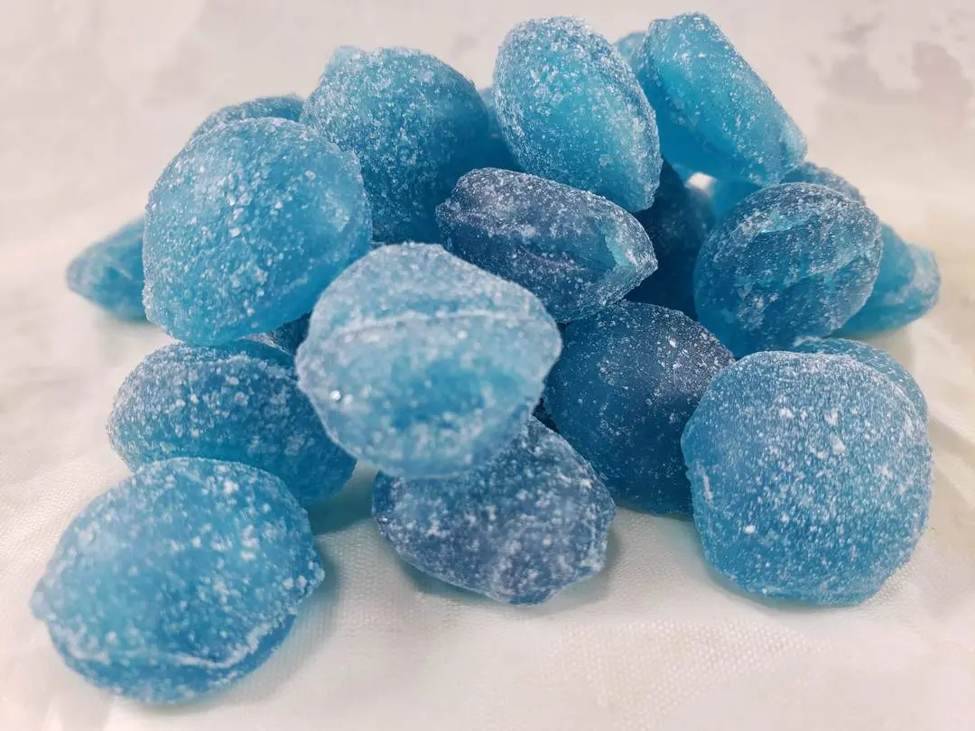 Wicked Sour Blue Raspberry Hard Candy Drops, 3-Pack - 13.5 Ounces of Candy blue  candy