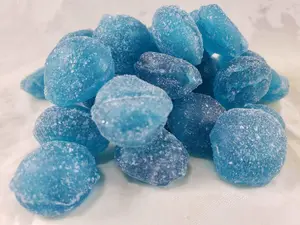 Wicked Sour Blue Raspberry Hard Candy Drops, 3-Pack - 13.5 Ounces of Candy blue  candy