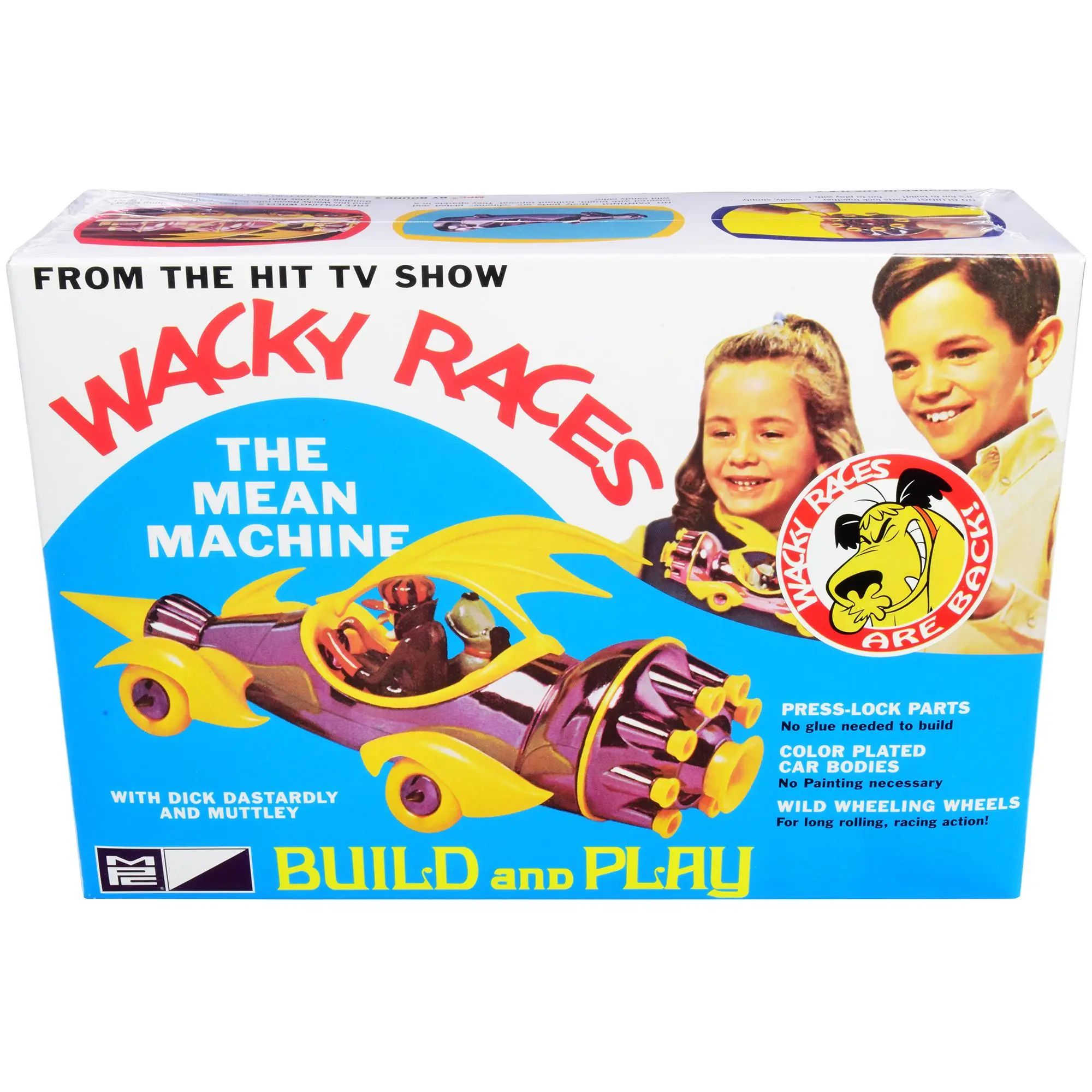 Skill 2 Snap Model Kit The Mean Machine & Dick Dastardly & Muttley Figurines "Wacky Races" (1968) TV Series 1/25 Scale by MPC