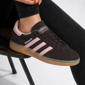 Adidas Handball Spezial Dark Brown Wonder Mauve JR0852 Women's Fashion Sneaker New