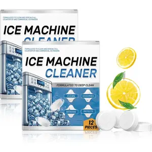Ice Machine Cleaner Maker Descaler - 24 Clean Tablets, Compatible with Opal, , Nickel Safe Scale Remover for Countertop, Deep Cleaning, Remove odor, Bulk 1 Year Supply