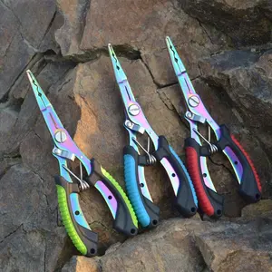 Professional Stainless Steel Fishing Pliers Set with Lanyard & Carry Bag - Multi-Tool for Lures, Hooks & Lines - Ideal Gift for Men & Outdoor Fishing Enthusiasts