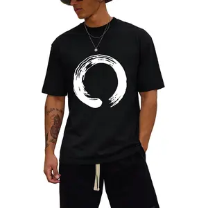 Elegant Zen Round Shape Men's Short Sleeve T-shirt Summer T-shirt Top Graphic tee