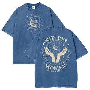 Witchy Feminist Shirt, Women's Rights Oversize Unisex Washed T-Shirt for Women and Men's Unisex Fit Batik Cotton Oversize Streetwear Menswear  Super Soft Pre-Shrunk
