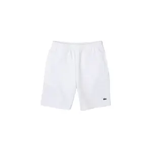Lacoste Fleece Shorts - Men's Cotton Cropped Sportswear with Pocket, Straight Fit, Classic Design