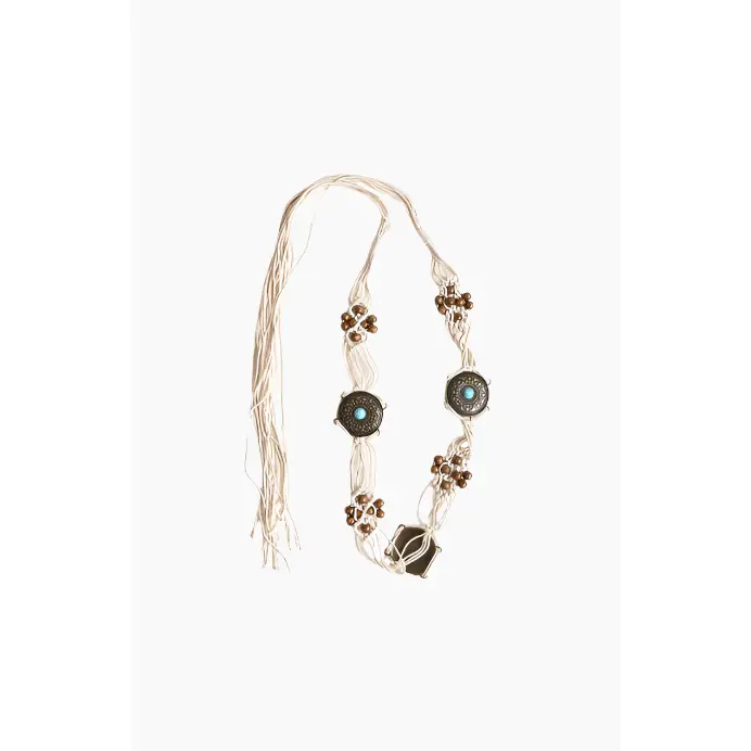 Medallion Macrame Belt