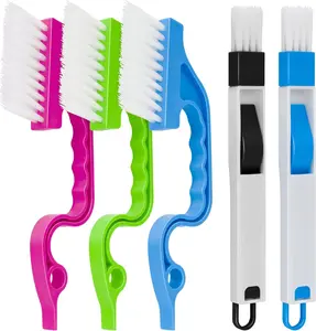 Hand-held Groove Gap Cleaning Tools, Window Track Cleaning Brush, Crevice Cleaning Brushes for Deep Cleaning Door Window Track, Seams, Etc.