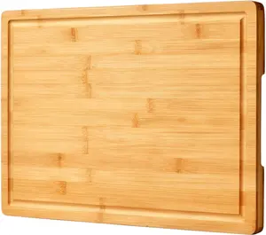 Extra Large Cutting Board, 18" Wooden Cutting Boards for Kitchen Charcuterie Boards with Juice Groove and Handles
