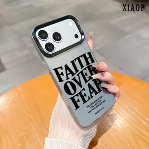 Religious scriptures PSALMS 118:6 FAITH OVER FEAR Design Phone Case, Compatible with iPhone 17 Pro Max/16/15/14/13/12/11 Air E Plus.Shockproof, High Durability,  Ultra-Thin Design| Perfect for Everyday Use Protector Screen Protector Aesthetic Resistance,