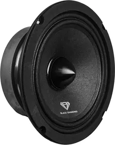 BLACK DIAMOND Dia-M6.4B Loudspeaker – 6.5", Midrange with Bullet, 500W Max, 250W RMS, 4 Ohms - Premium Quality Audio Door Speakers for Car or Truck Stereo Sound System (1 Speaker)