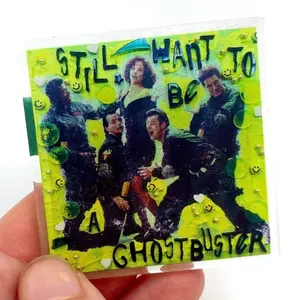 Still Want To Be A Ghostbuster Nostalgic 80’s Horror Acrylic Pin