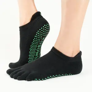 NeuroSox Five Toe Grip Sock, Black